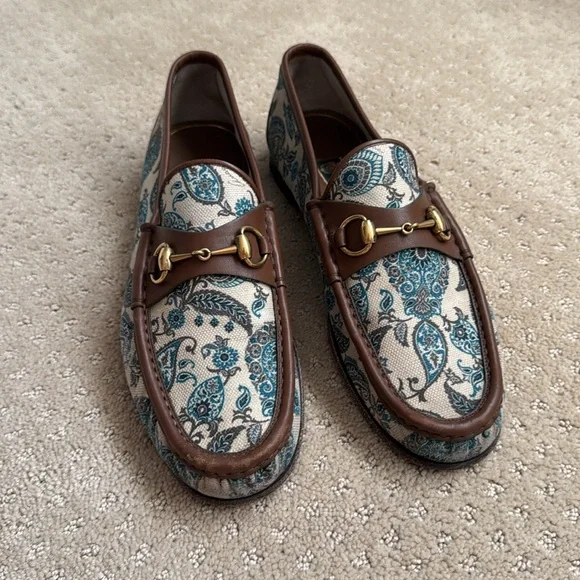 Gucci Brown and Blue Paisley Men
